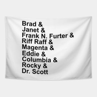 Rocky Horror Cast Tapestry