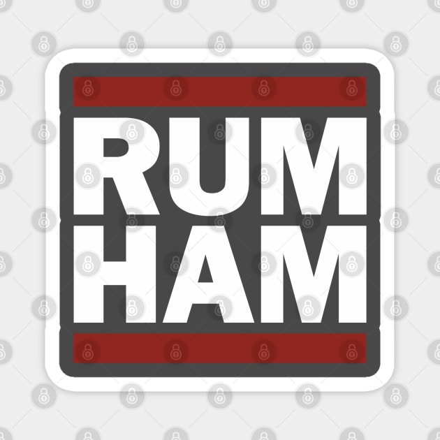 RUM HAM Magnet by Aries Custom Graphics