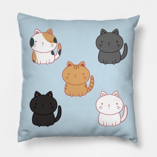 Cute cats illustration Pillow