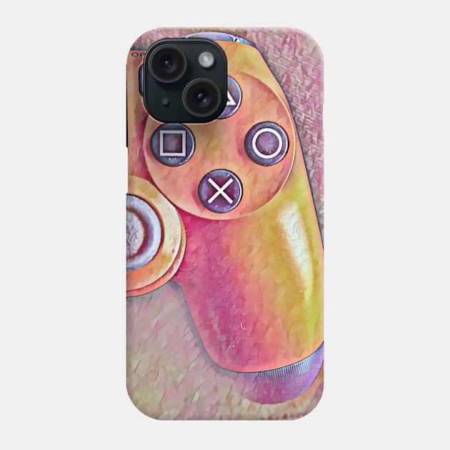 ps4 controller watercolor Phone Case by Guntah