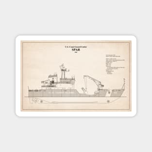 United States Coast Guard Cutter Spar wlb-206 - SD Magnet