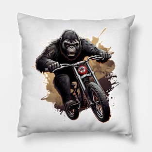 gorilla rider Pillow