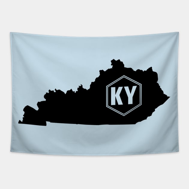 Kentucky Homer (Black) Tapestry by caknuck