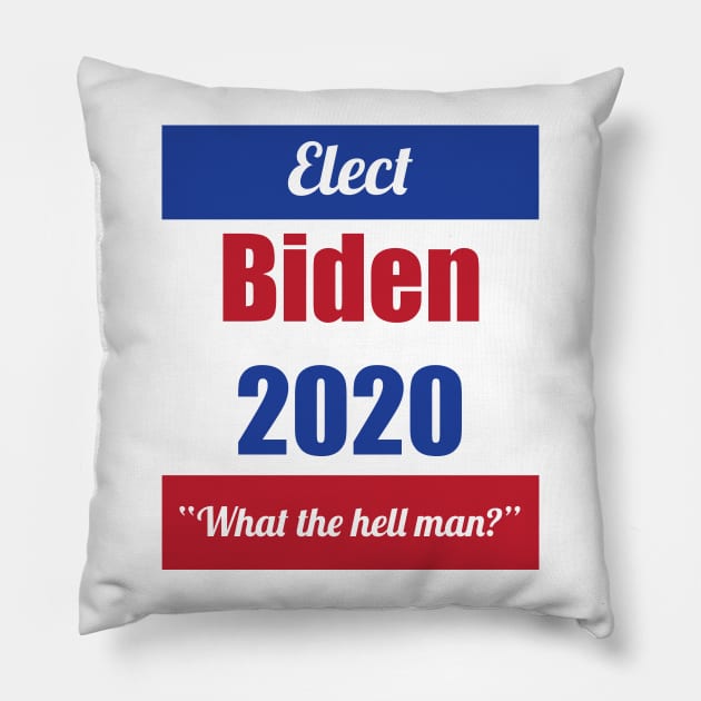 Biden 2020 Pillow by Cephalopede