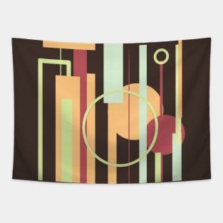 Mid century pattern geometric chic Tapestry