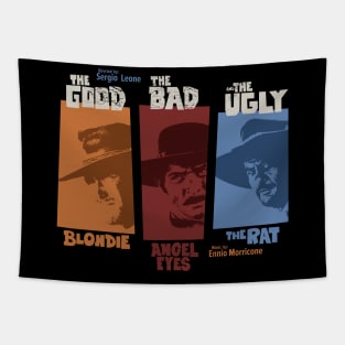 The good, the bad and the ugly - Spaghetti Western by Sergio Leone Tapestry