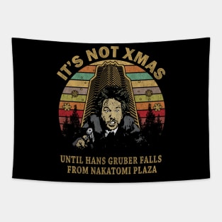 Its Not Christmas Until Hans Gruber Falls From Nakatomi Plaza Tapestry