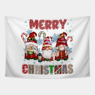 Merry Christmas Gnome Family Funny Xmas Tree Women Men Kids Tapestry