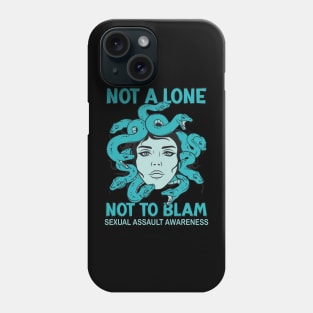 Medusa: Not Alone, Not to Blame (Sexual Assault Awareness Tee) Phone Case