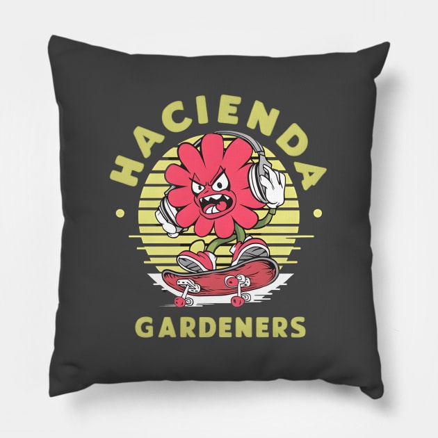 HG Flower Skater Pillow by Hacienda Gardeners