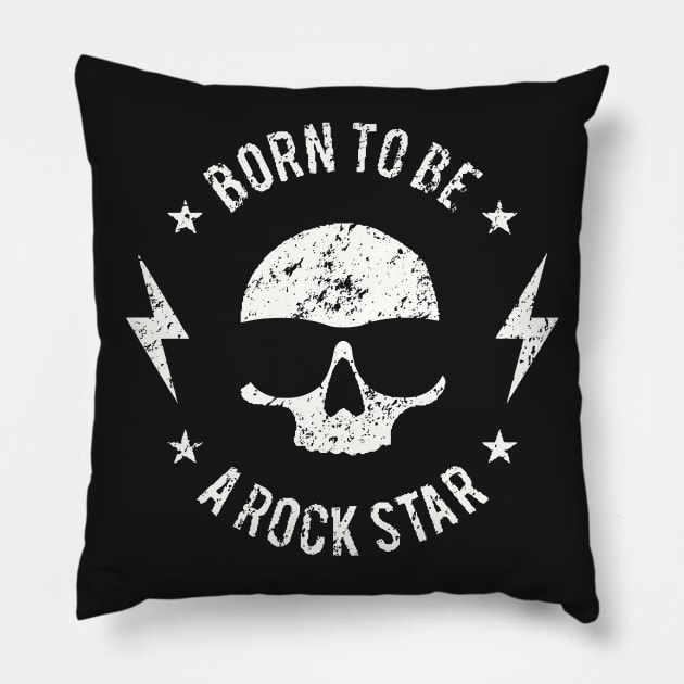 BORN TO BE A ROCK STAR Pillow by BG305