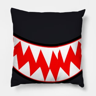 Sharkmouth Smile with Eyes Pillow