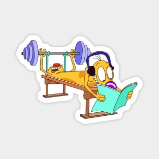 Fitness CatDog Magnet