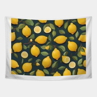 Lemon Pattern Harvest Field Product Vintage Since Tapestry