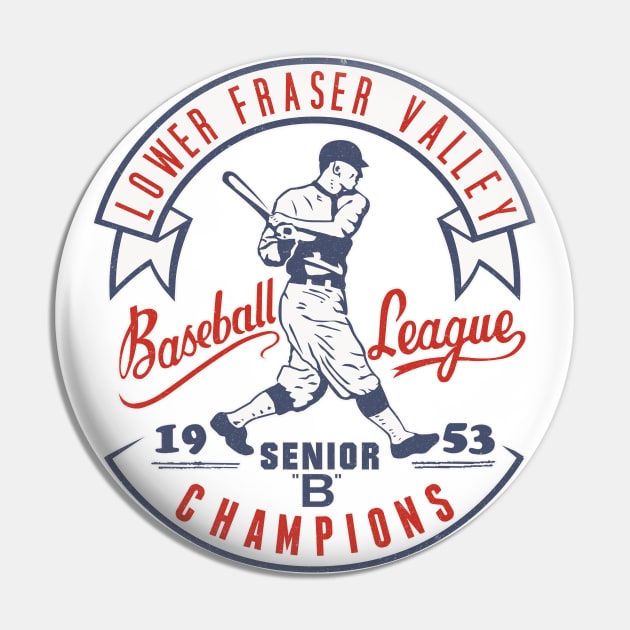 Retro Baseball Pin by ranxerox79