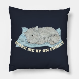 Sleeping wombat Pillow