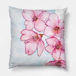 Watercolor - Sakura Pillow