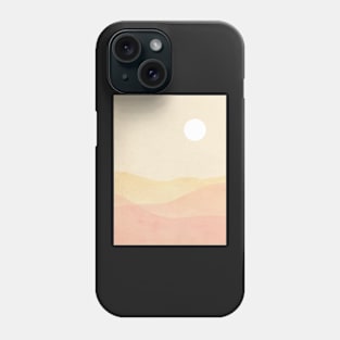 Abstract soft pastel landscape Phone Case