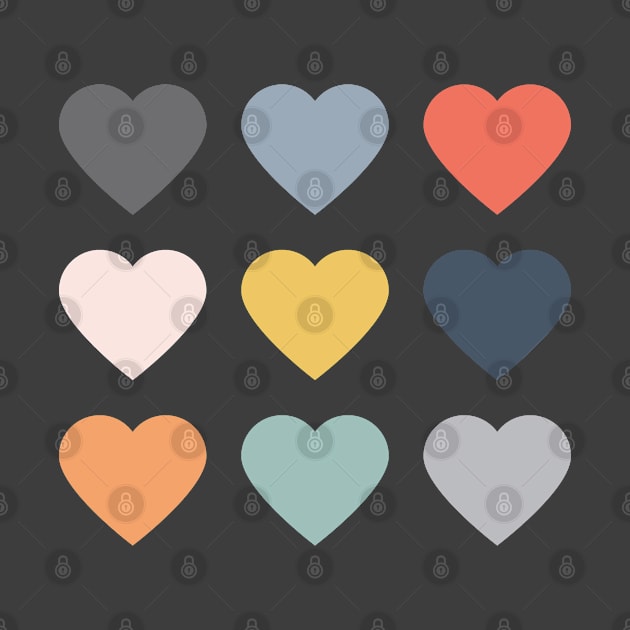 2023 Colors Hearts Pattern by SlieptsovaArt