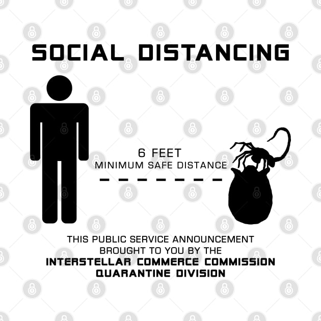 Social Distance Hugger - black by CCDesign