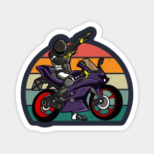 Dabbing biker Funny Gifts- Antisocial Funny Magnet