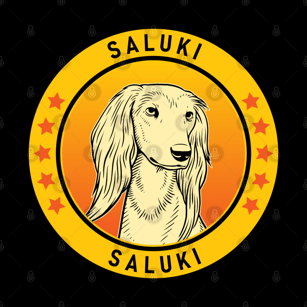 Saluki Dog Portrait by millersye