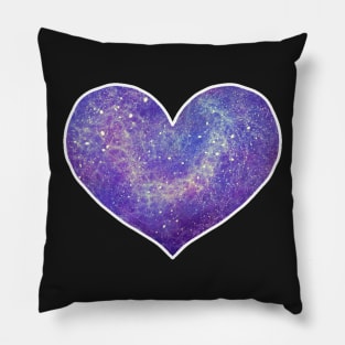Galaxy Heart (White Rim) Pillow