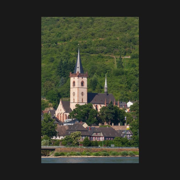 Old town, church, Lorch, Rhineland-Palatinate, Germany, Rhine, Middle Rhine by Kruegerfoto