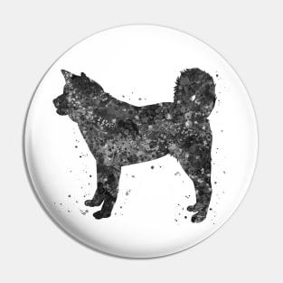 akita dog black and white Pin