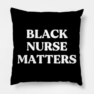 Black Nurse Matters Pillow