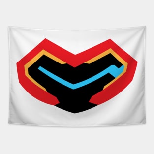 Iron Heart Armor Emblem Wakanda Forever Tapestry