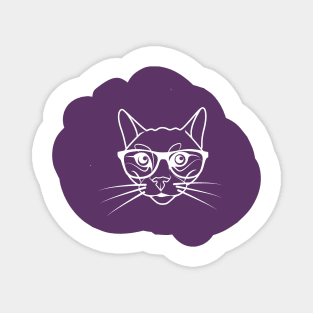 The cat in spectacles Magnet