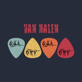 Van Halen Distressed Pick Signature T-Shirt