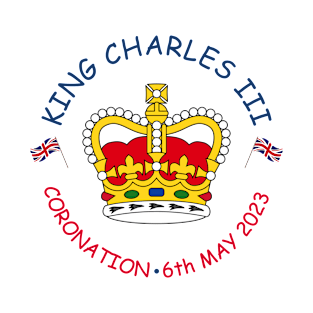 King Charles Coronation 2023 God Save The King Crown T-Shirt