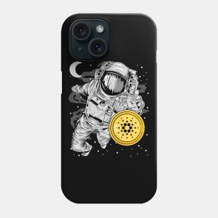 Astronaut Reaching Cardano Crypto ADA Coin To The Moon Token Cryptocurrency Wallet Cardano HODL Birthday Gift For Men Women Kids Phone Case