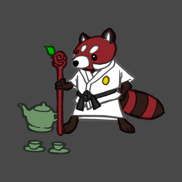 Sensei Red Panda by Hundredhands