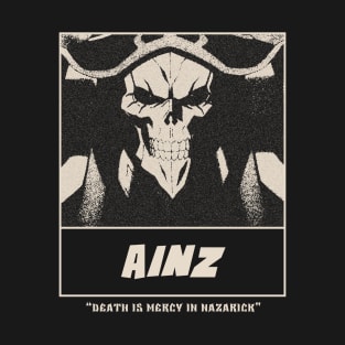 Ainz Gloomy Halftone Fanart Design T-Shirt