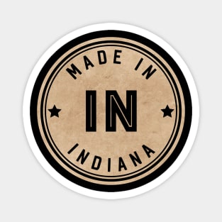 Made In Indiana IN State USA Magnet