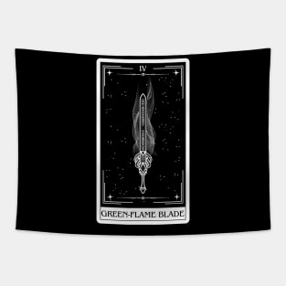 Green-Flame Blade Dnd 5e Spells Tarot Card Dungeons and Dragons Gift Tapestry