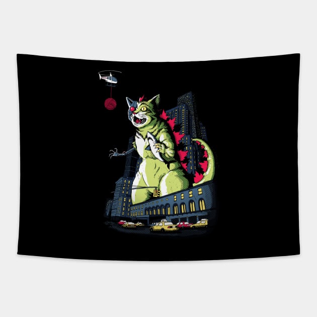 Mecha-Catzilla Tapestry by DinoMike