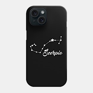 Scorpio - White print Phone Case