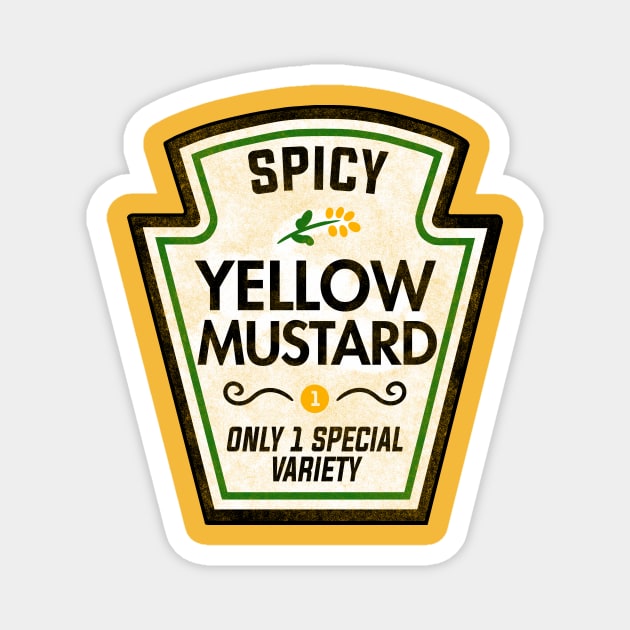 Funny Mustard Halloween Couple Costume Magnet by Boots