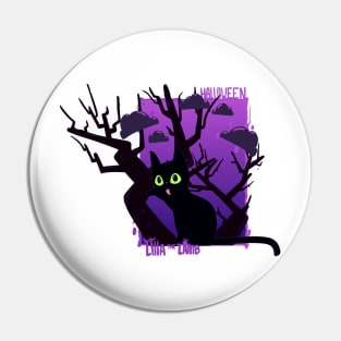 Black Cat  | Halloween | Lilla The Lamb Pin
