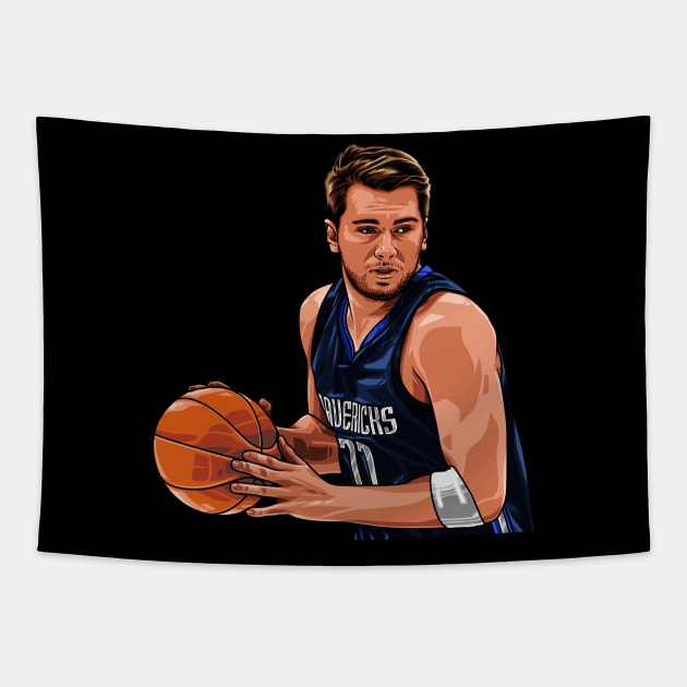 Luca Doncic Tapestry by lazartemarjun