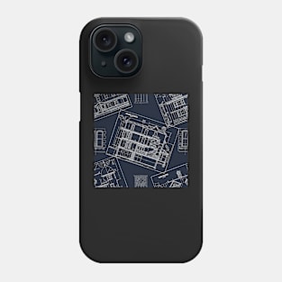 All-Over Blueprints Phone Case