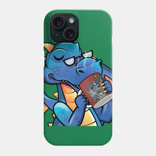 drinking dragon Phone Case by ClashPlayhouse