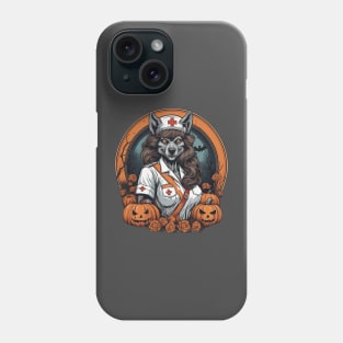 Werewolf nurse practitioner Halloween design Phone Case