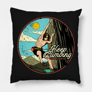 Keep Climbing Pillow