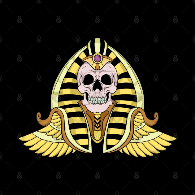 Egyptian King Pharaoh Skull by Trendy Black Sheep