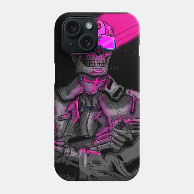 Gunman Skull Phone Case by TOKEBI